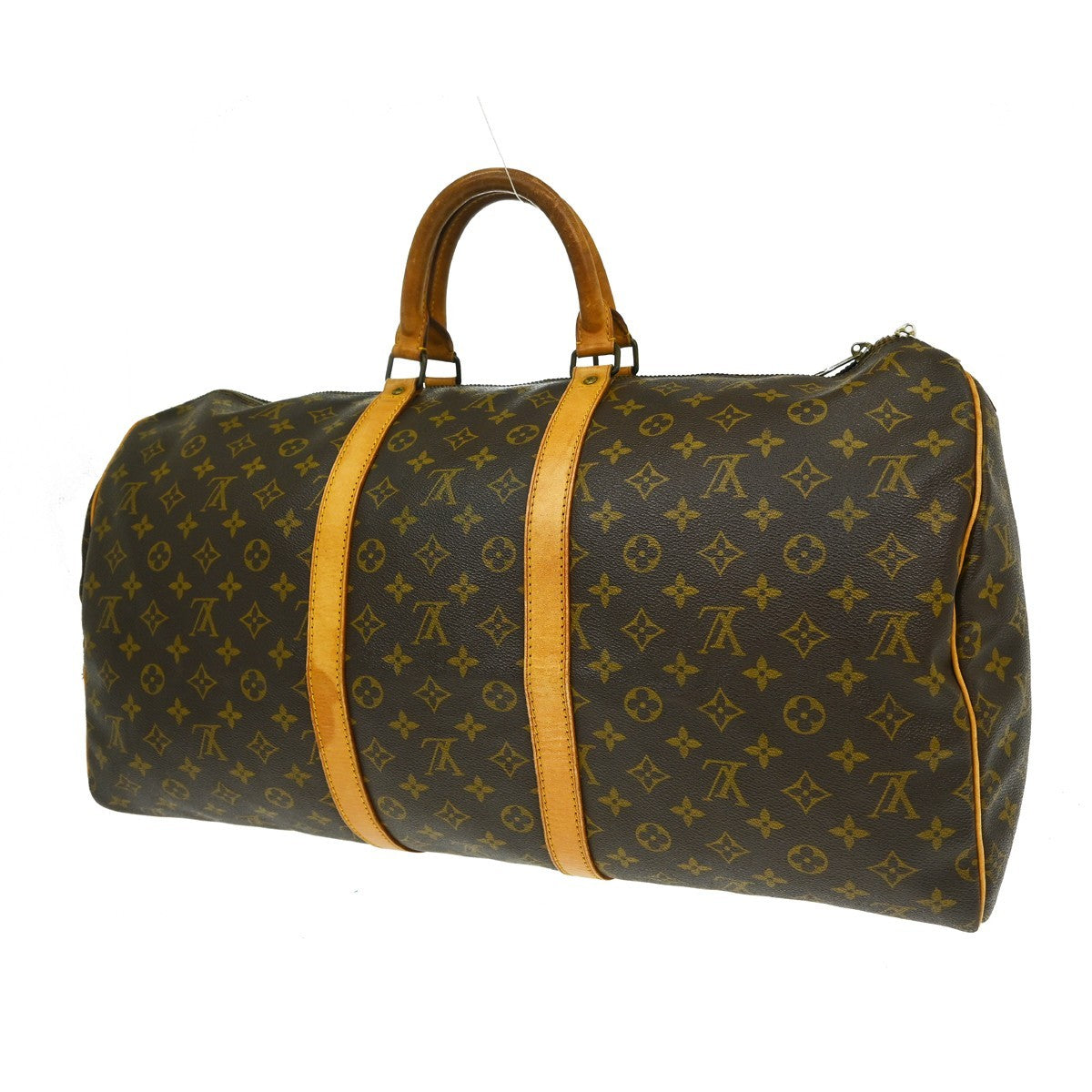 Louis Vuitton Keepall Monogram Canvas Brown Canvas Travel Bag Bag (Pre-Owned)