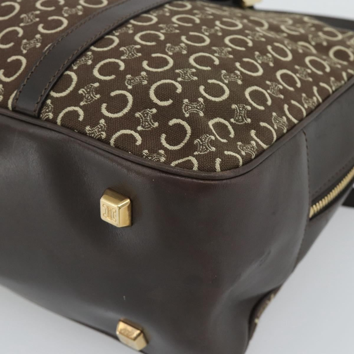 Celine C Macadam Canvas And Leather Brown Canvas Handbag (Pre-Owned)