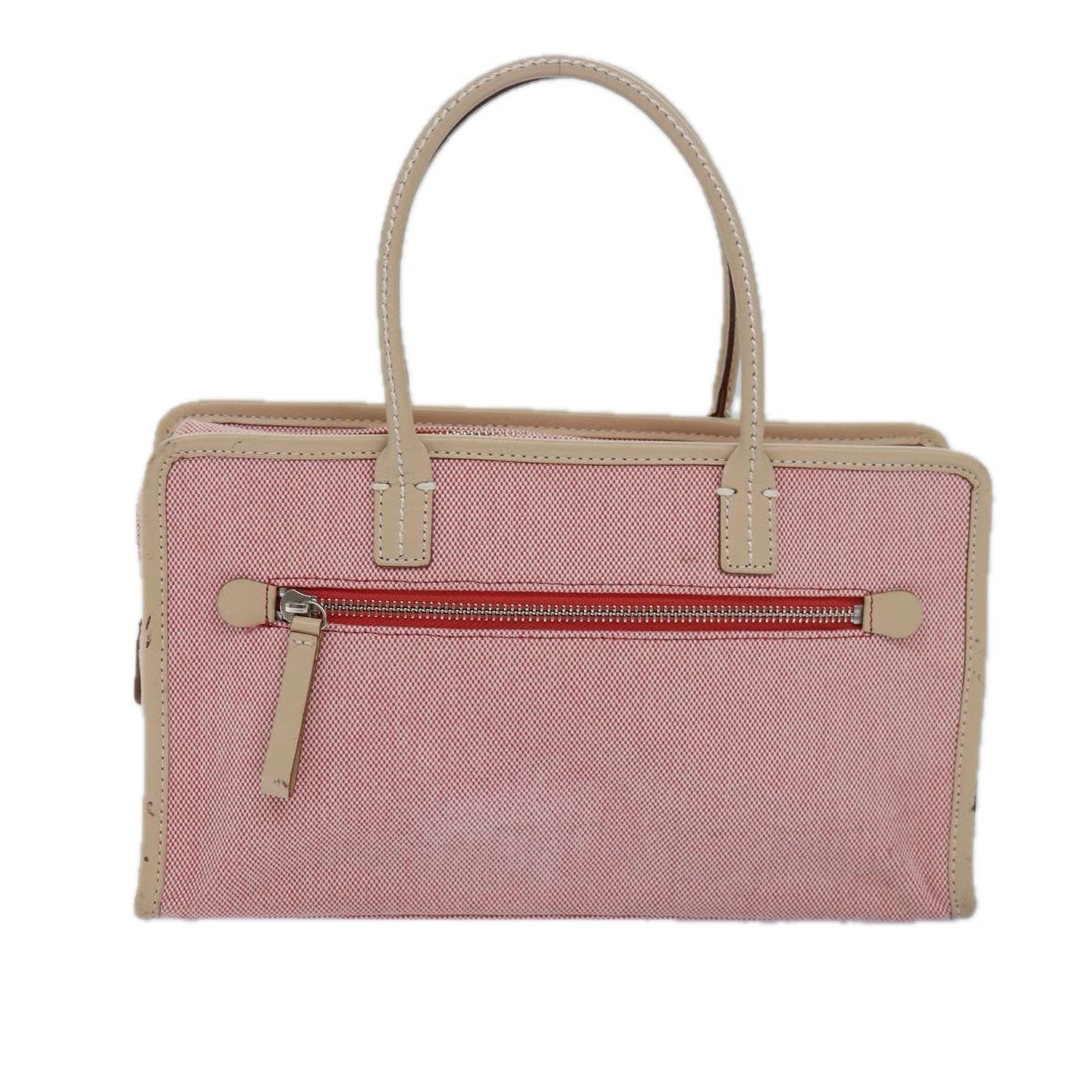 Burberry Blue Label Canvas Pink Canvas Handbag (Pre-Owned)