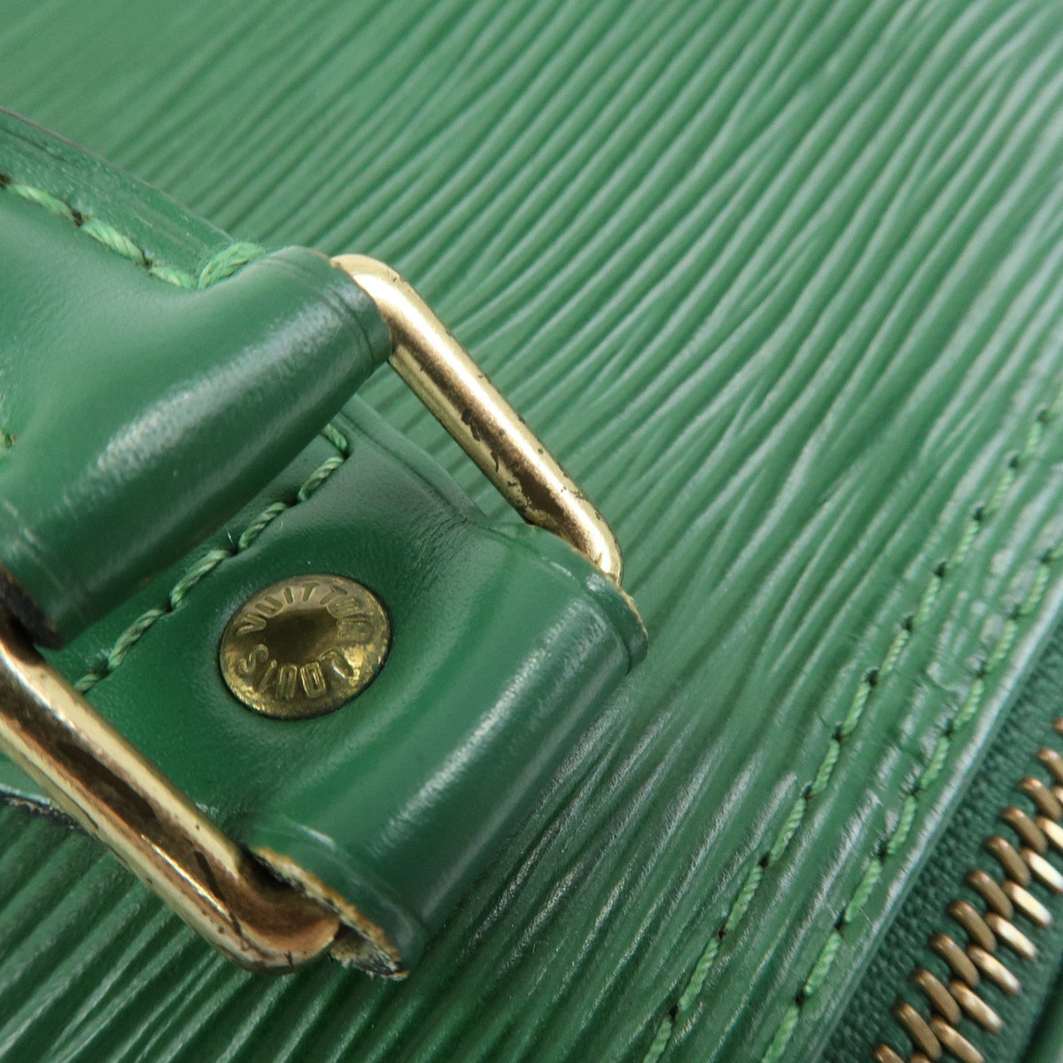 Louis Vuitton Speedy Epi Leather Green Leather Handbag (Pre-Owned)