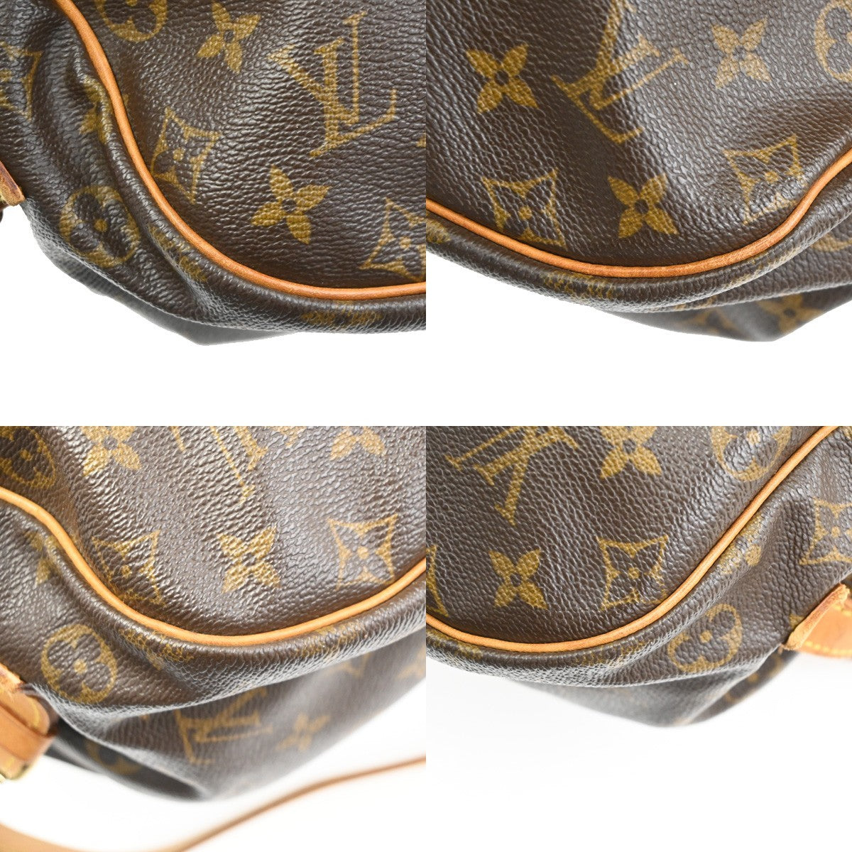 Louis Vuitton Saumur Monogram Brown Canvas Shoulder Bag Bag (Pre-Owned)