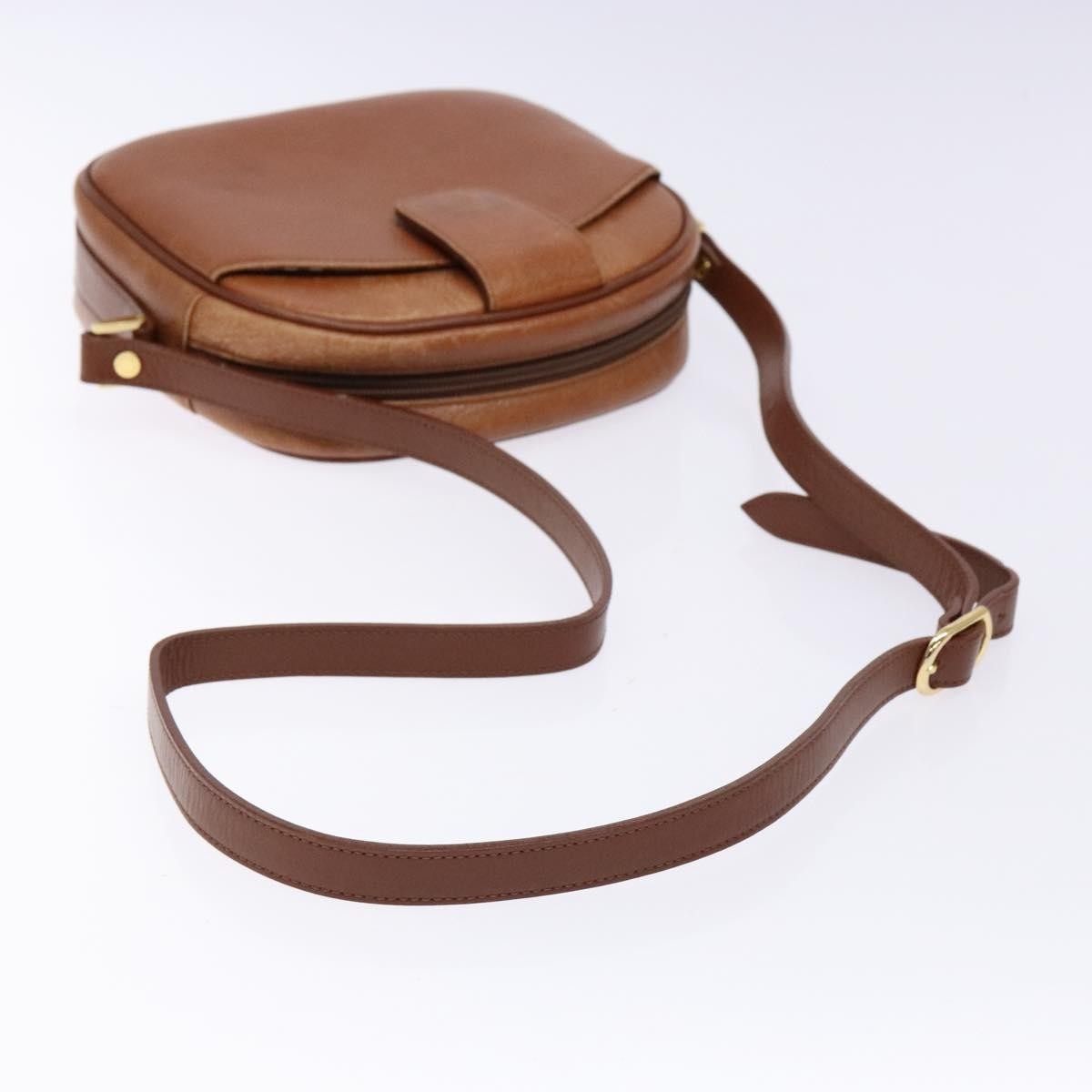 Burberry Shoulder Leather Brown Leather Shoulder Bag Bag (Pre-Owned)
