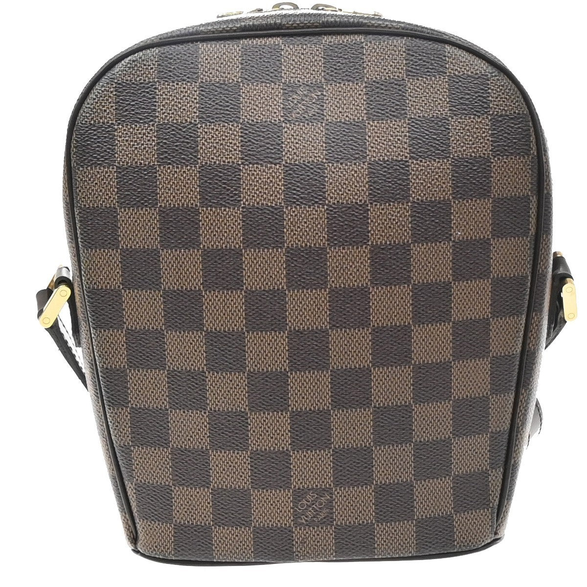 Louis Vuitton Ipanema Damier Brown Leather Shoulder Bag Bag (Pre-Owned)