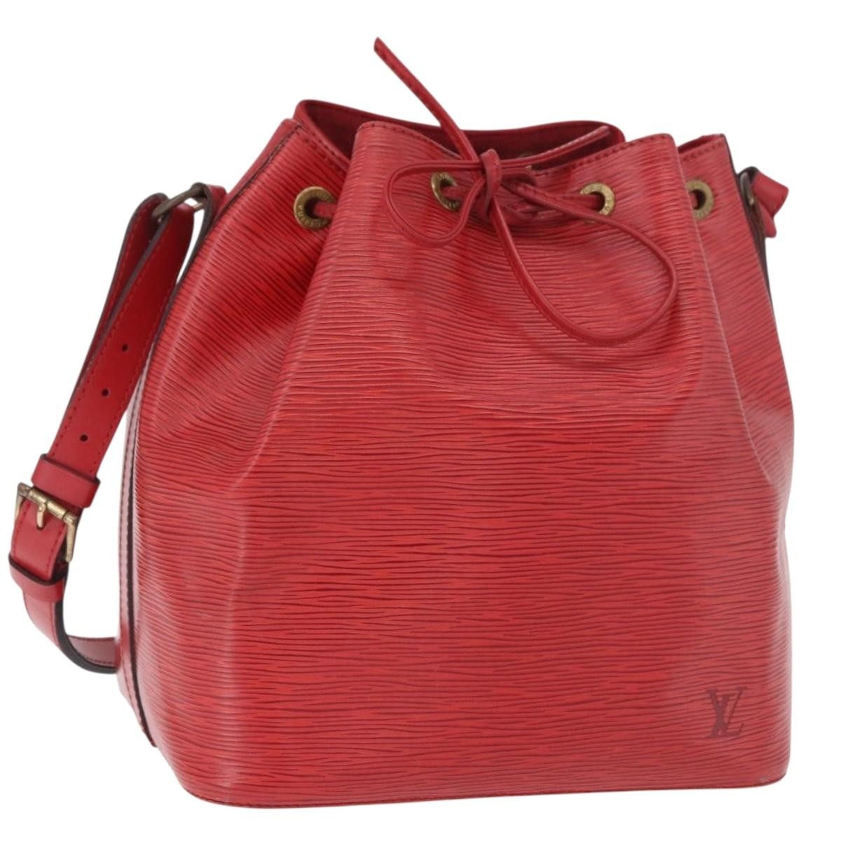 Louis Vuitton Petit Noe Epi Leather Red Leather Shoulder Bag Bag (Pre-Owned)