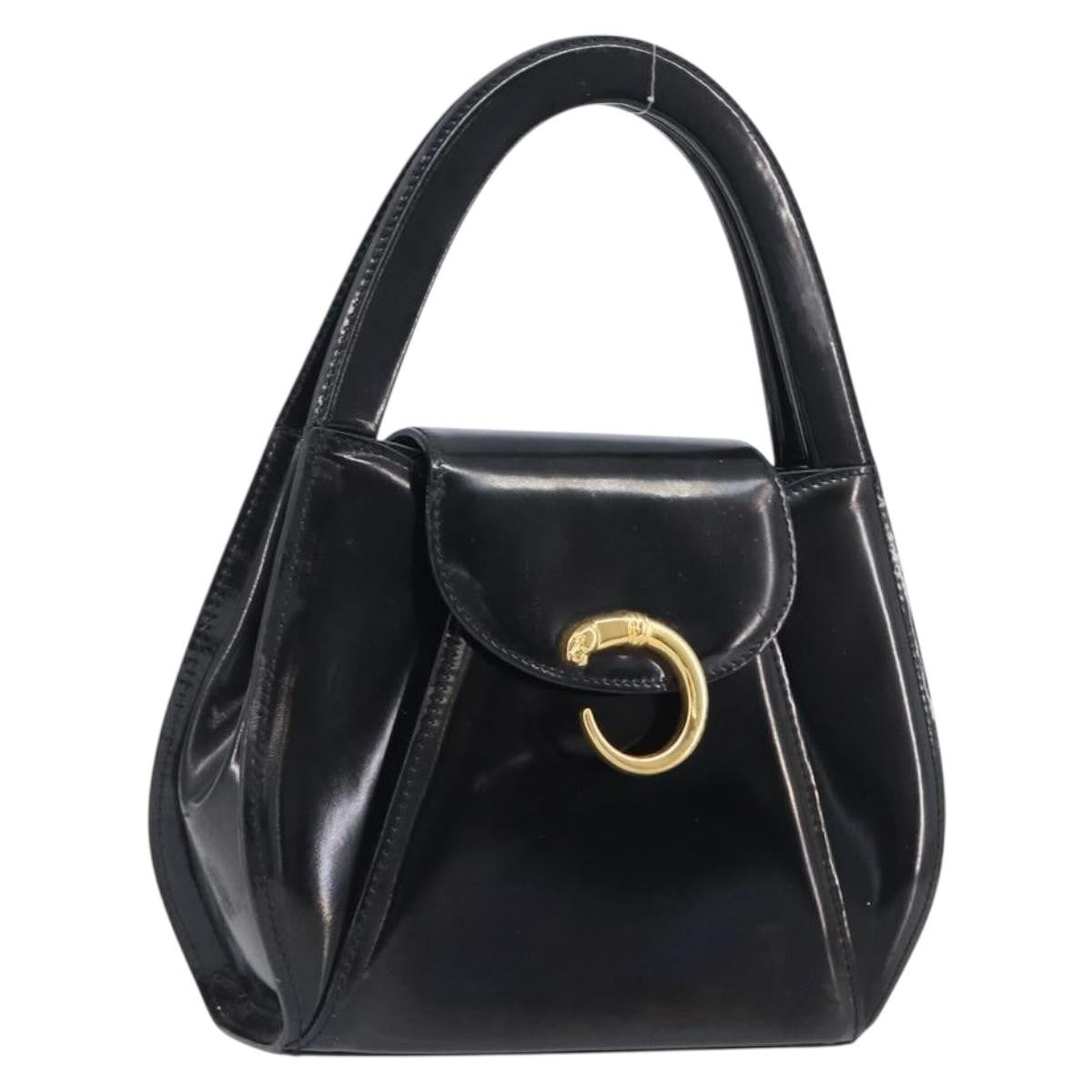 Cartier Panthère Patent Leather Black Patent_Leather Tote Bag Bag (Pre-Owned)