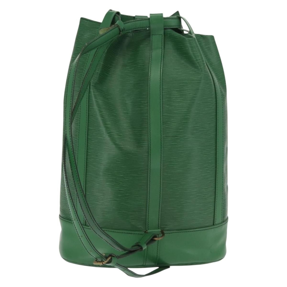 Louis Vuitton Randonnee Epi Leather Green Leather Backpack Bag (Pre-Owned)