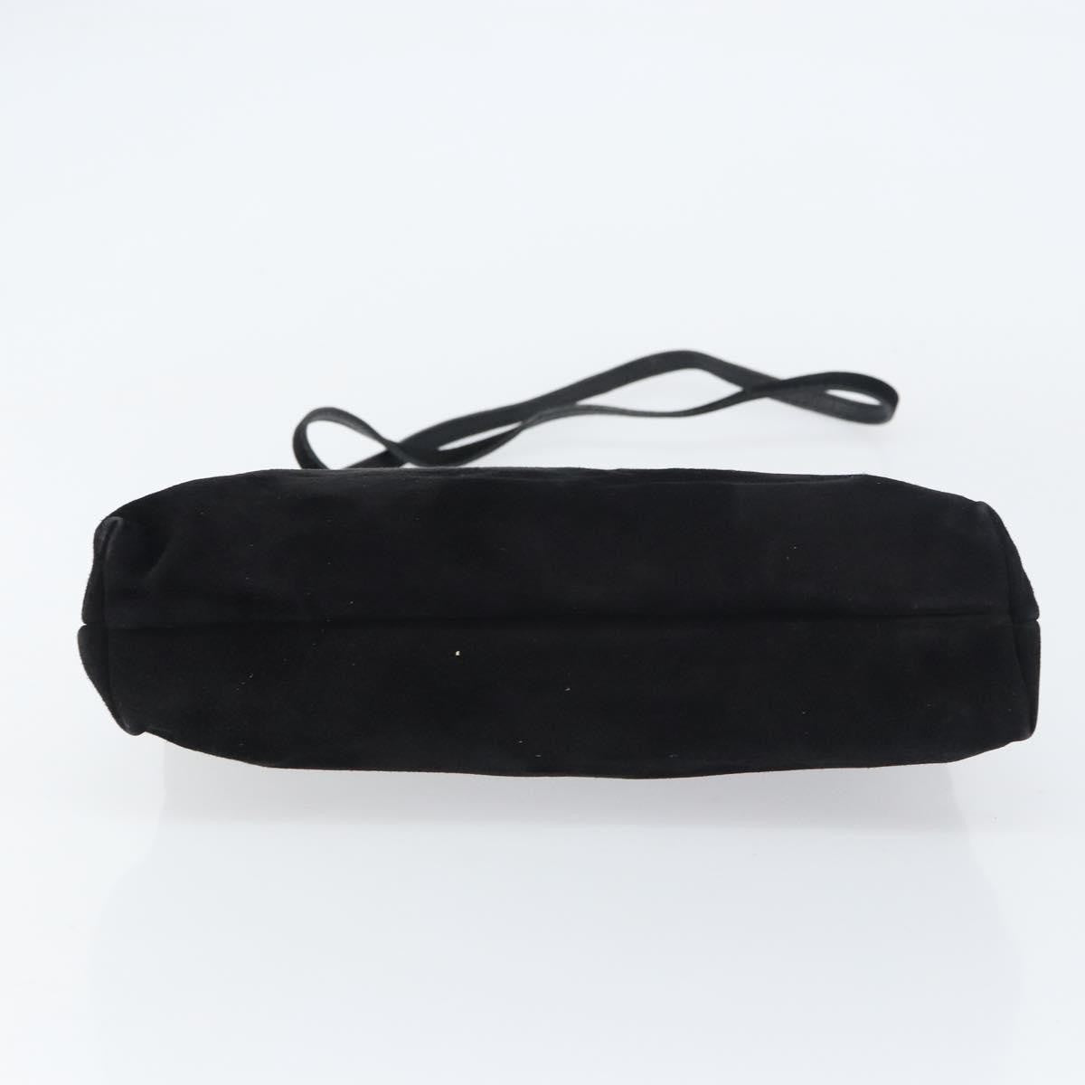 Salvatore Ferragamo Vala Suede Black Suede Shoulder Bag Bag (Pre-Owned)