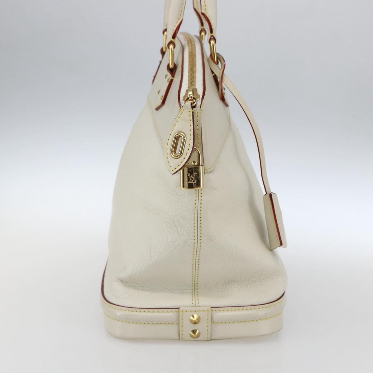 Louis Vuitton Suhali Lockit Leather White Leather Handbag (Pre-Owned)
