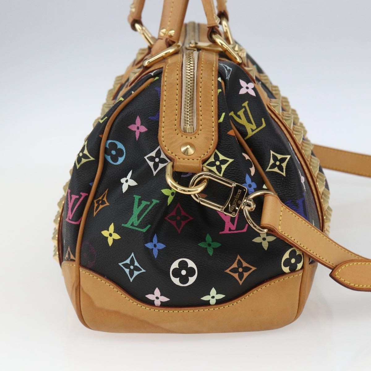Louis Vuitton Courtney Monogram Multicolor Black Canvas Handbag (Pre-Owned)