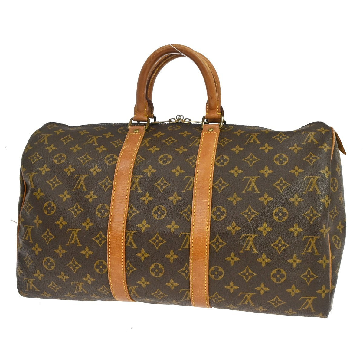 Louis Vuitton Keepall Monogram Canvas Brown Canvas Travel Bag Bag (Pre-Owned)