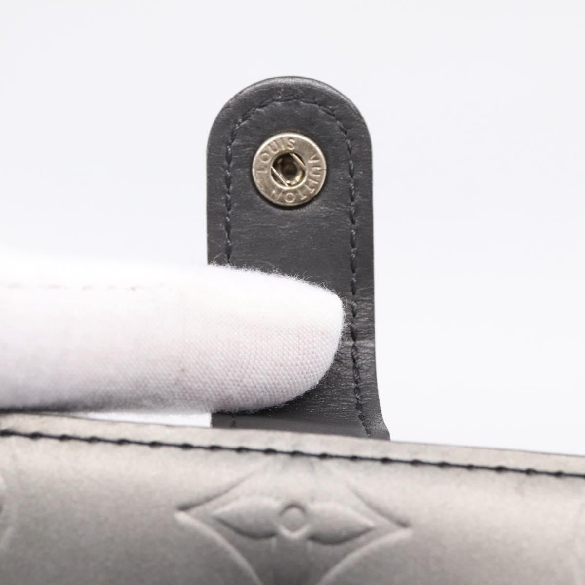 Louis Vuitton Agenda Cover Monogram Empreinte Leather Gray Canvas Wallets Accessory (Pre-Owned)