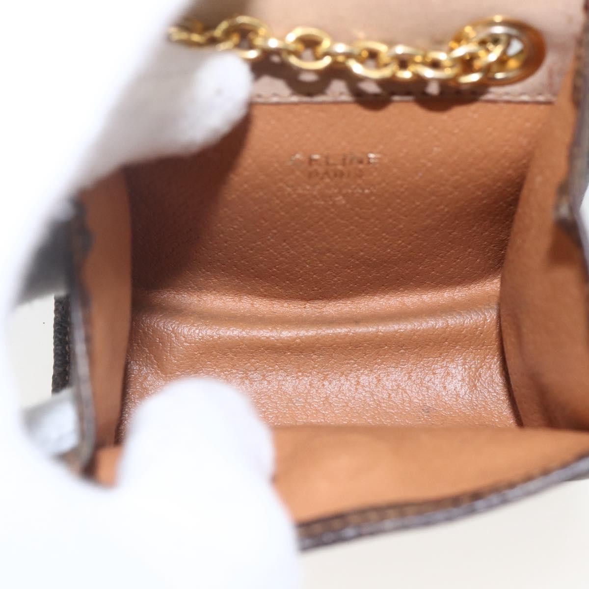 Celine Vintage Macadam Canvas And Leather Brown Canvas Shoulder Bag Bag (Pre-Owned)