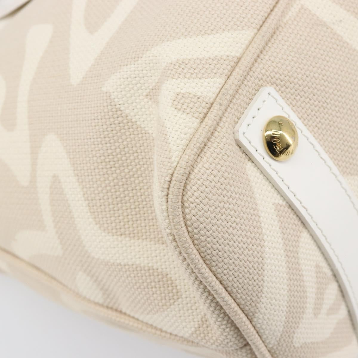 Louis Vuitton Tahitienne Cabas Canvas Beige Canvas Tote Bag Bag (Pre-Owned)