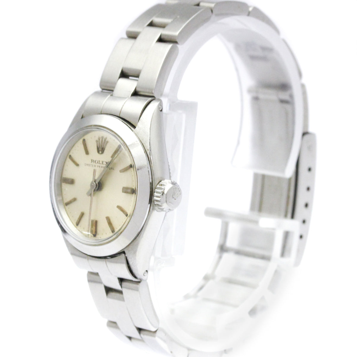 Rolex Oyster Perpetual Green Automatic Stainless Steel Watch (Pre-Owned)