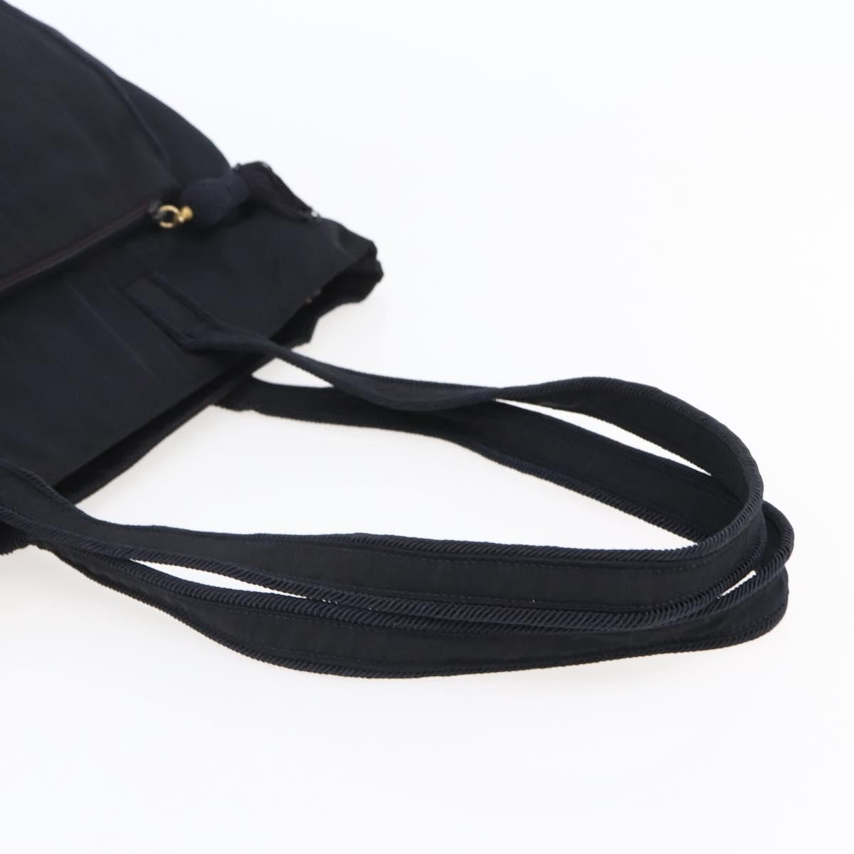Prada Front Pocket Zip Tessuto Black Nylon Tote Bag Bag (Pre-Owned)