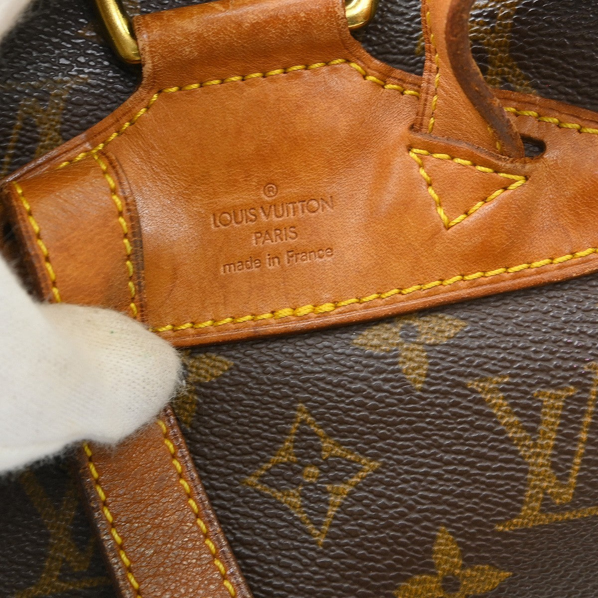 Louis Vuitton Vintage Montsouris Monogram Canvas Brown Canvas Backpack Bag (Pre-Owned)