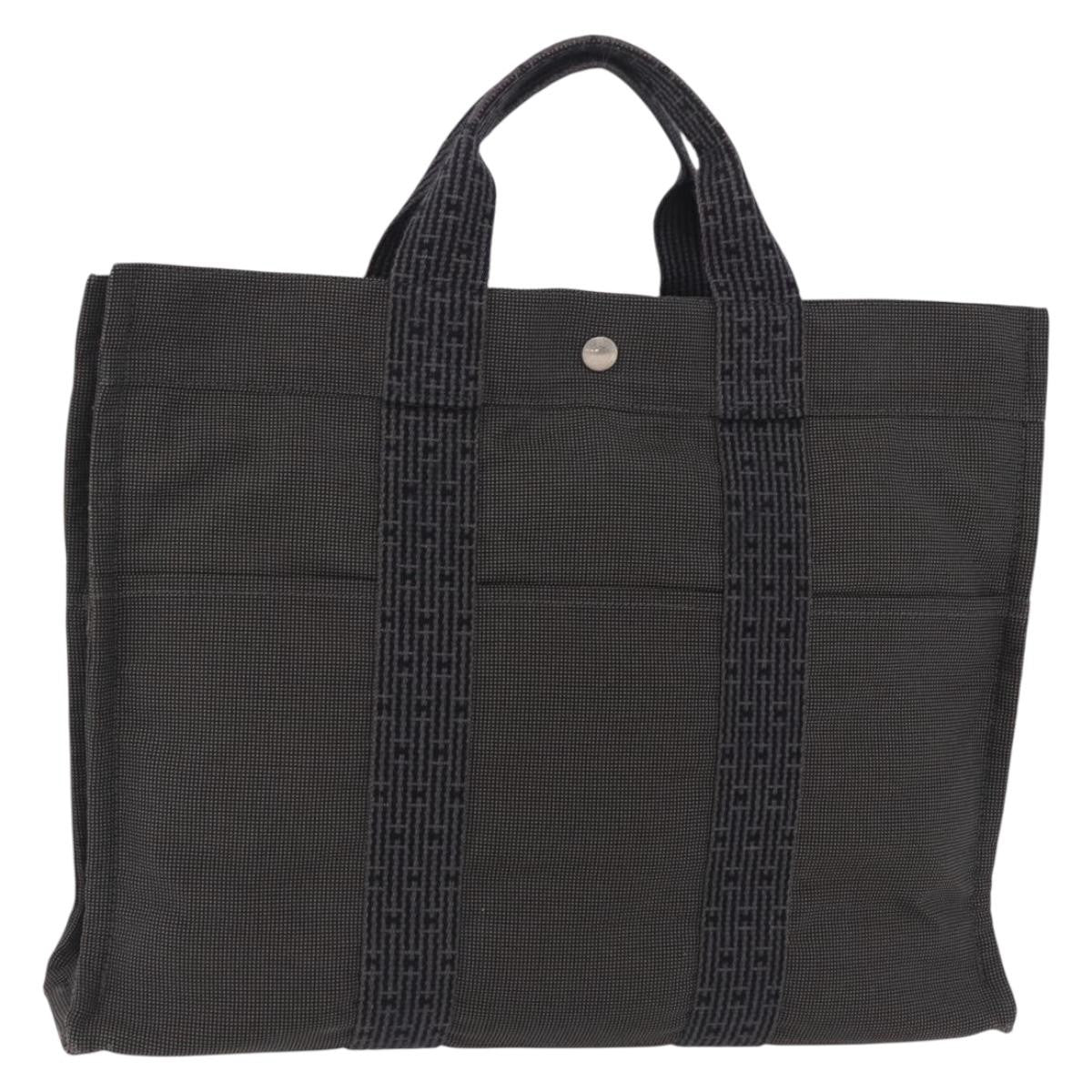 Hermes Fourre-Tout Herline Fourre-Tout Herline Gray Canvas Tote Bag Bag (Pre-Owned)