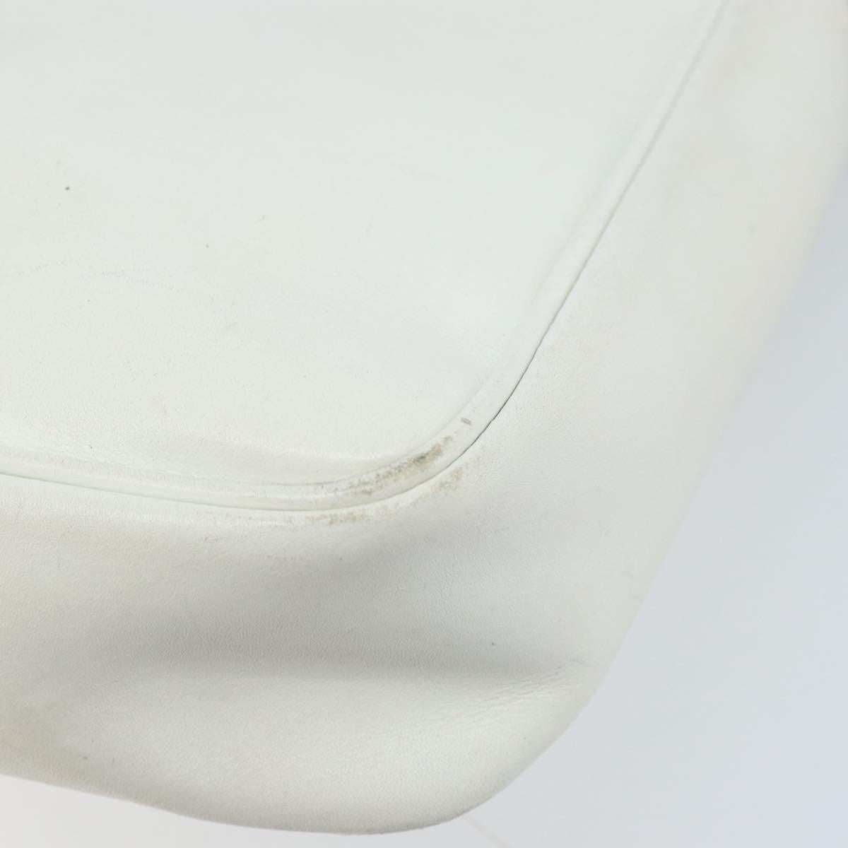 Celine Vintage Leather White Leather Shoulder Bag Bag (Pre-Owned)