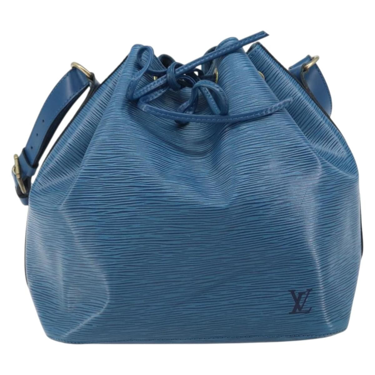 Louis Vuitton Petit Noe Epi Leather Blue Leather Shoulder Bag Bag (Pre-Owned)