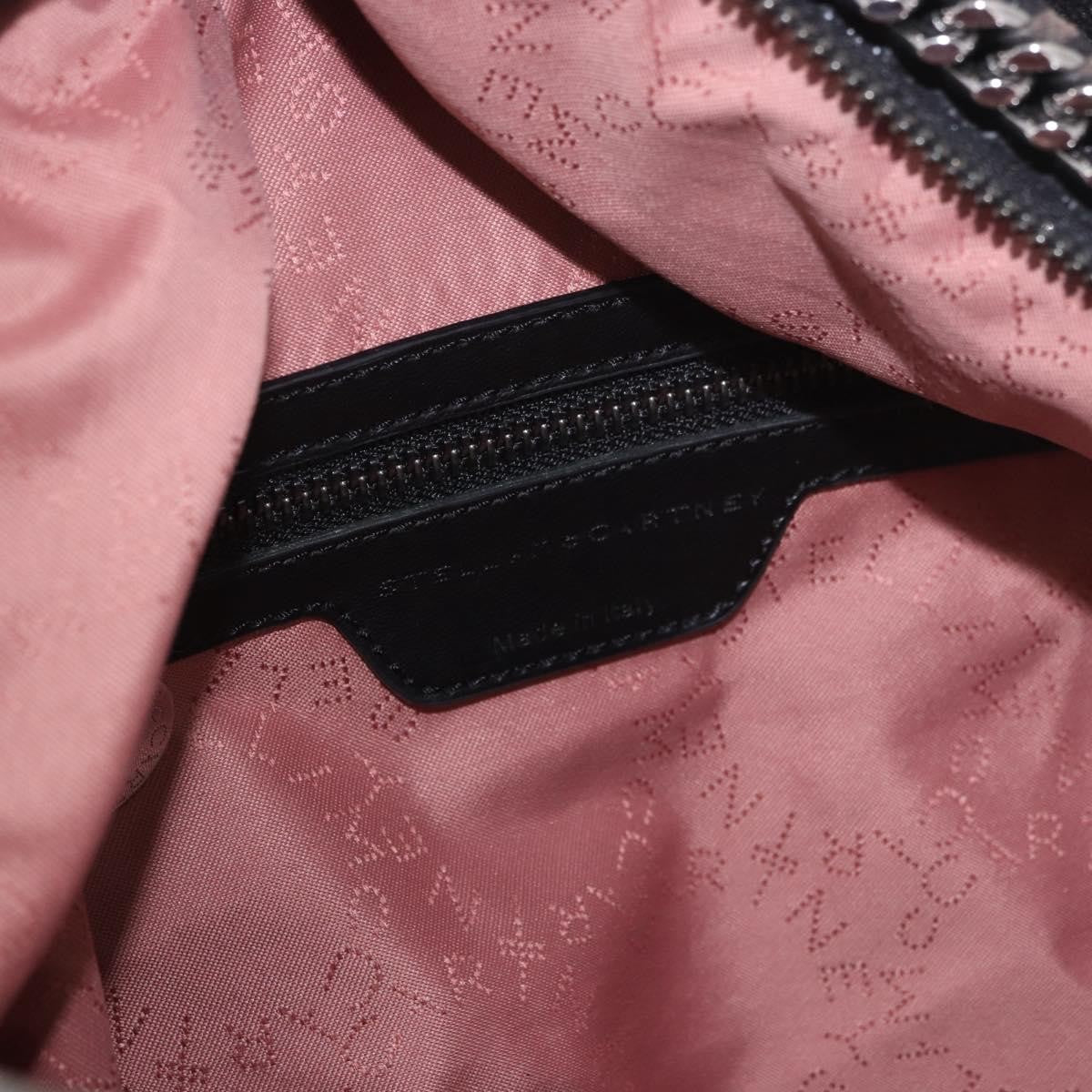 Stella Mccartney Falabella Front Zip Shaggy Deer Black Polyester Backpack Bag (Pre-Owned)
