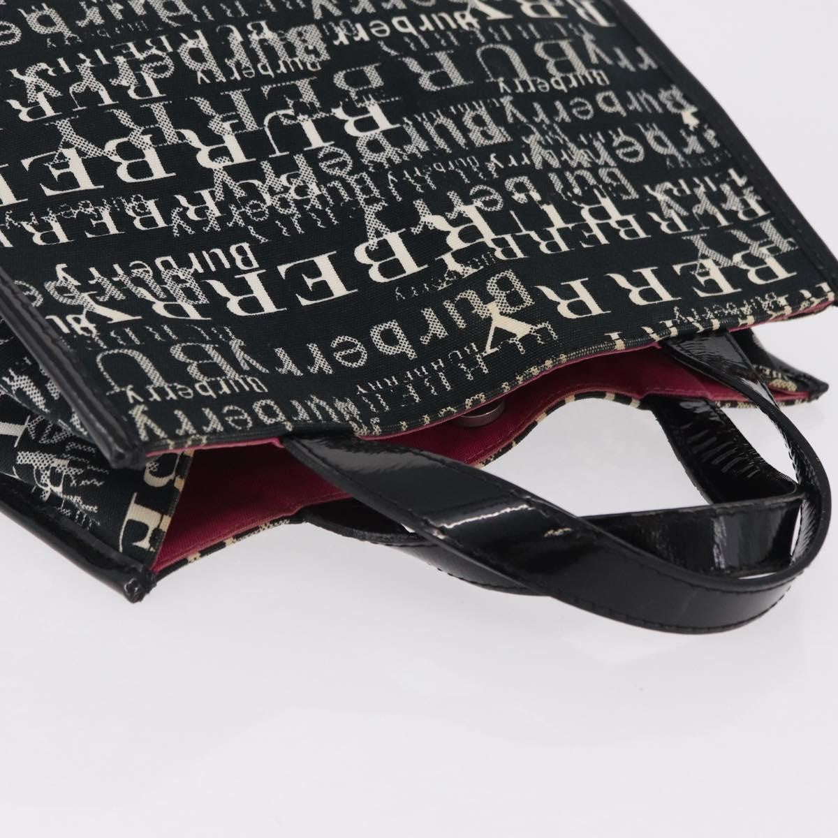 Burberry Logo Trench Nylon Black Canvas Tote Bag Bag (Pre-Owned)