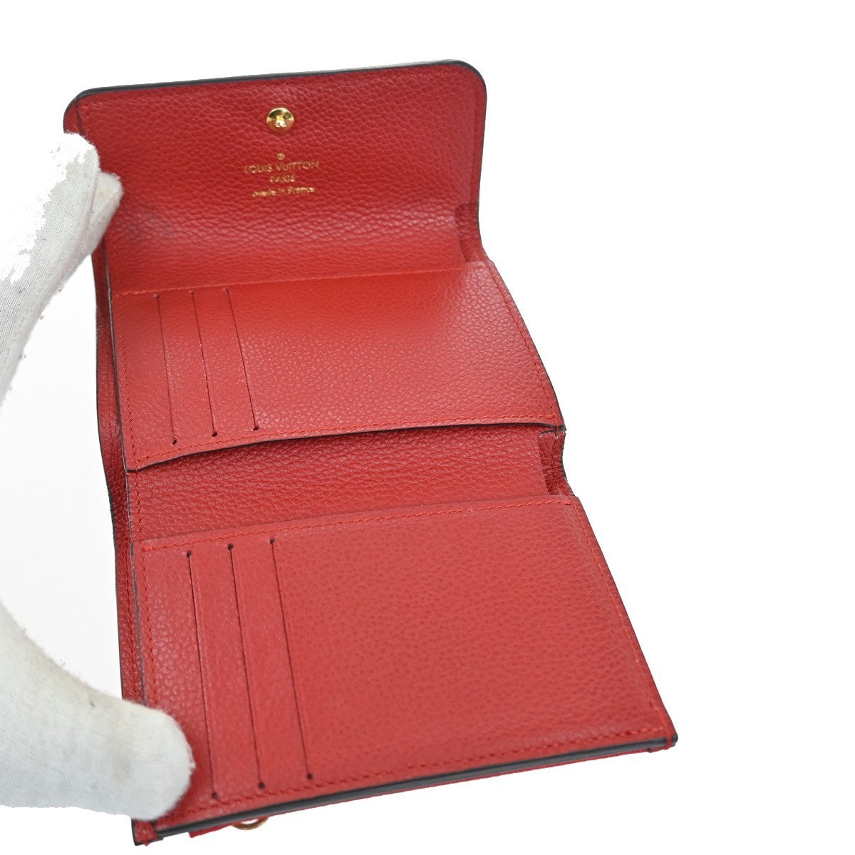 Louis Vuitton Pont Neuf Monogram Empreinte Leather Red Leather Wallets Accessory (Pre-Owned)