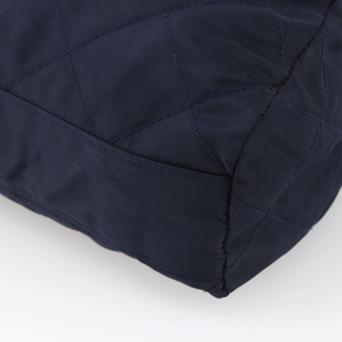 Prada Re-Edition 1995 Chain Quilted Re-Nylon Navy Nylon Tote Bag Bag (Pre-Owned)