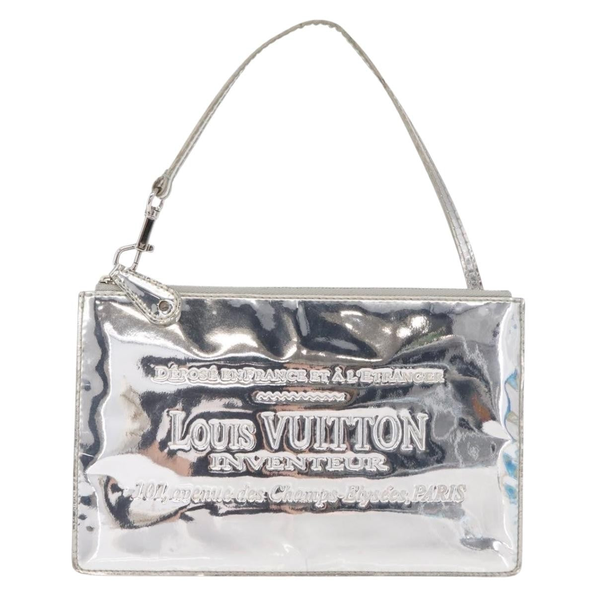 Louis Vuitton Pochette Clutch Monogram Miroir Pvc Silver Pvc Clutche & Pouche Bag (Pre-Owned)