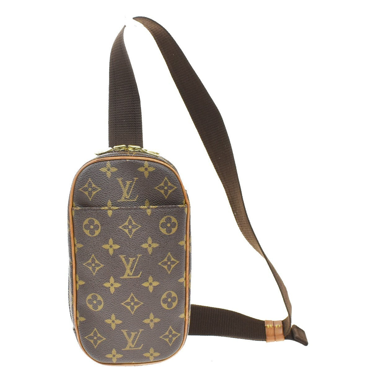 Louis Vuitton Pochette Gange Monogram Canvas Brown Canvas Clutche & Pouche Bag (Pre-Owned)