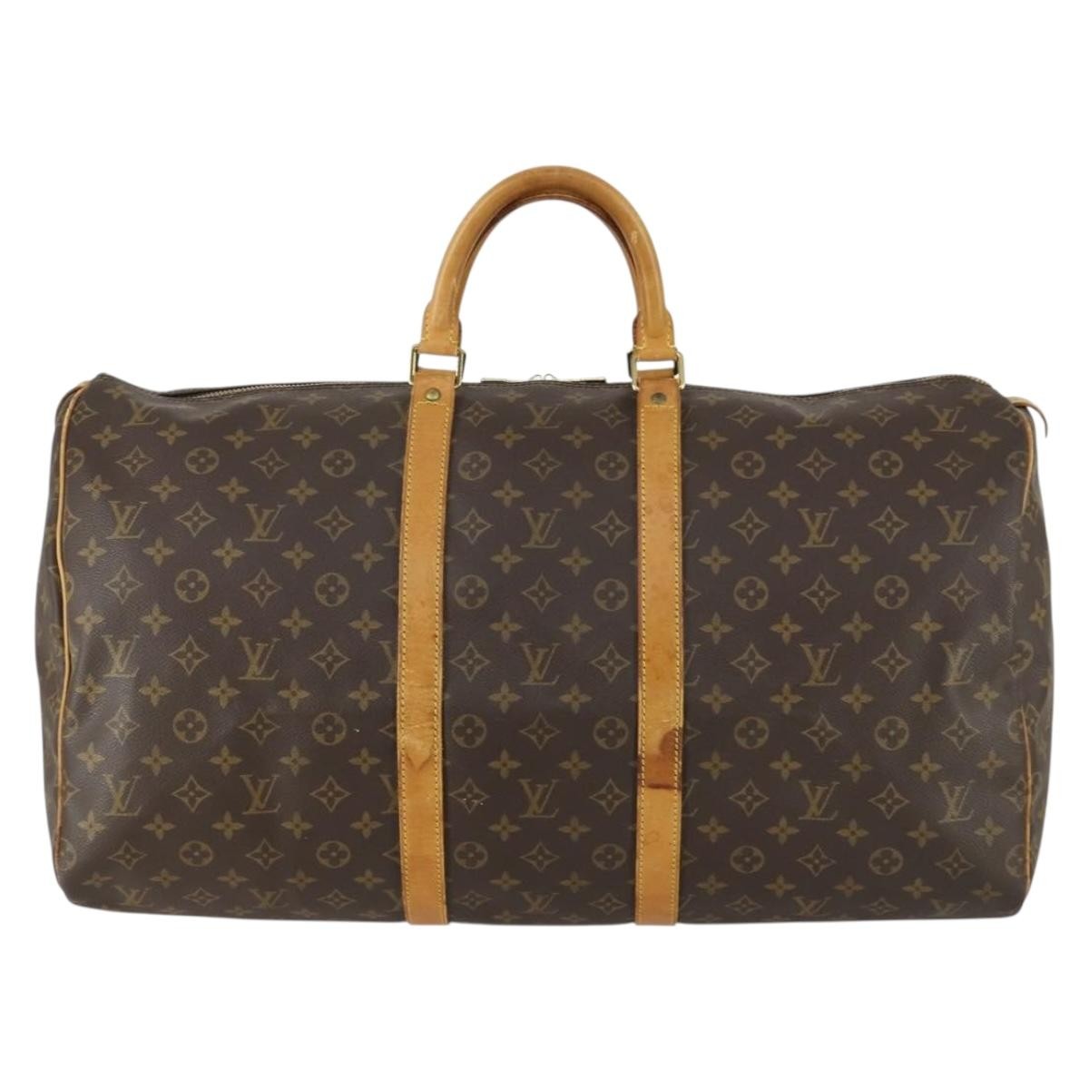 Louis Vuitton Keepall Monogram Canvas Brown Canvas Travel Bag Bag (Pre-Owned)