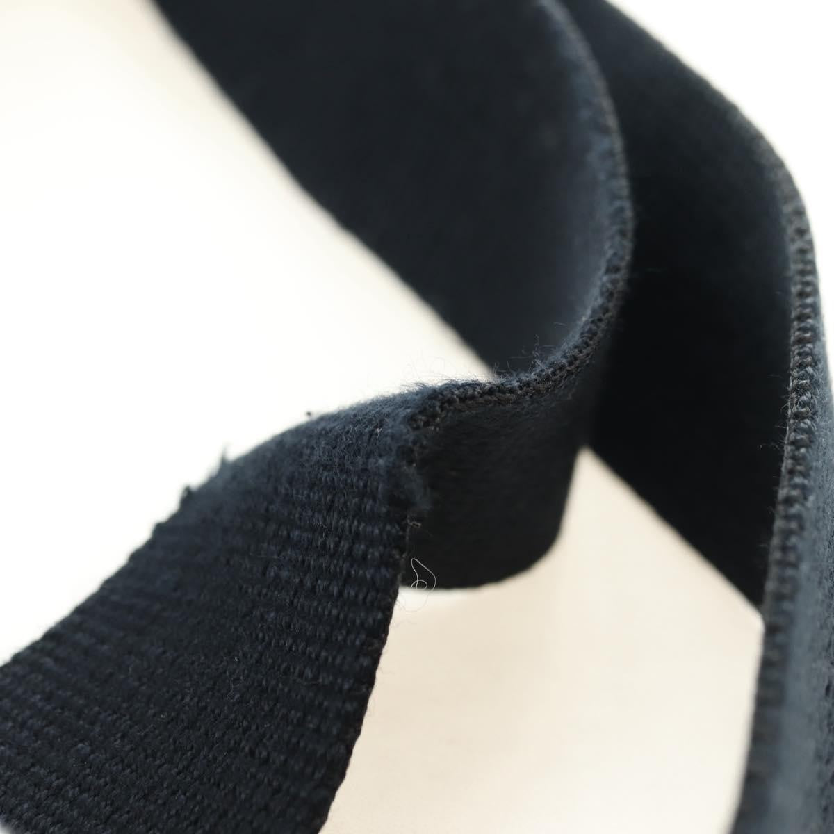 Christian Dior Vintage Street Chic Belt Diorissimo Canvas Black Canvas Handbag (Pre-Owned)