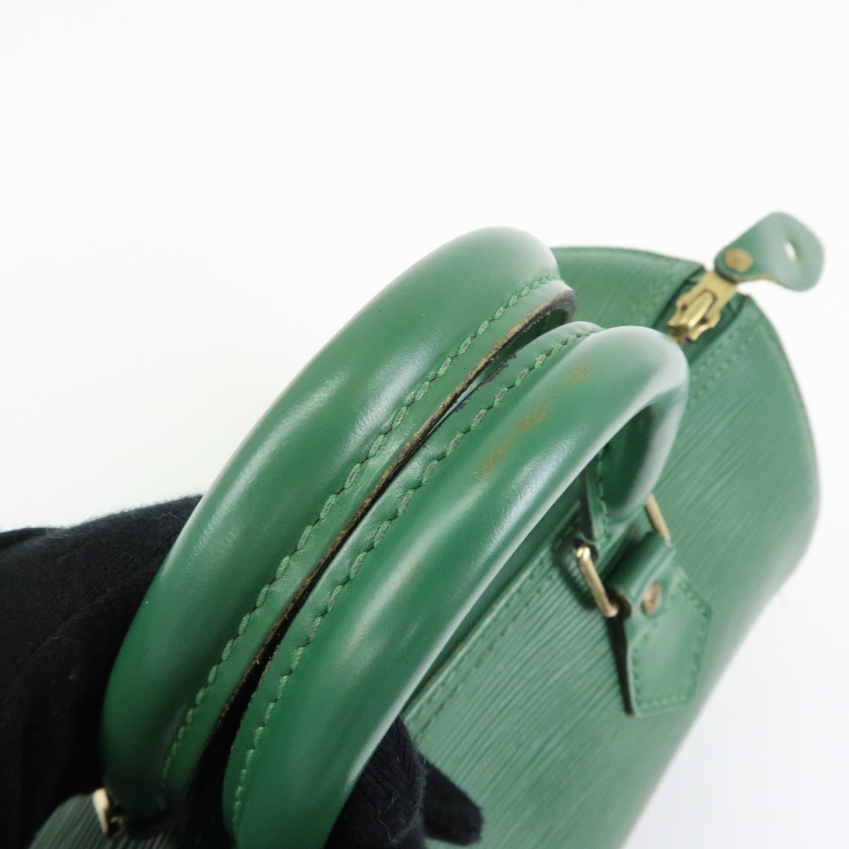 Louis Vuitton Speedy Epi Leather Green Leather Handbag (Pre-Owned)