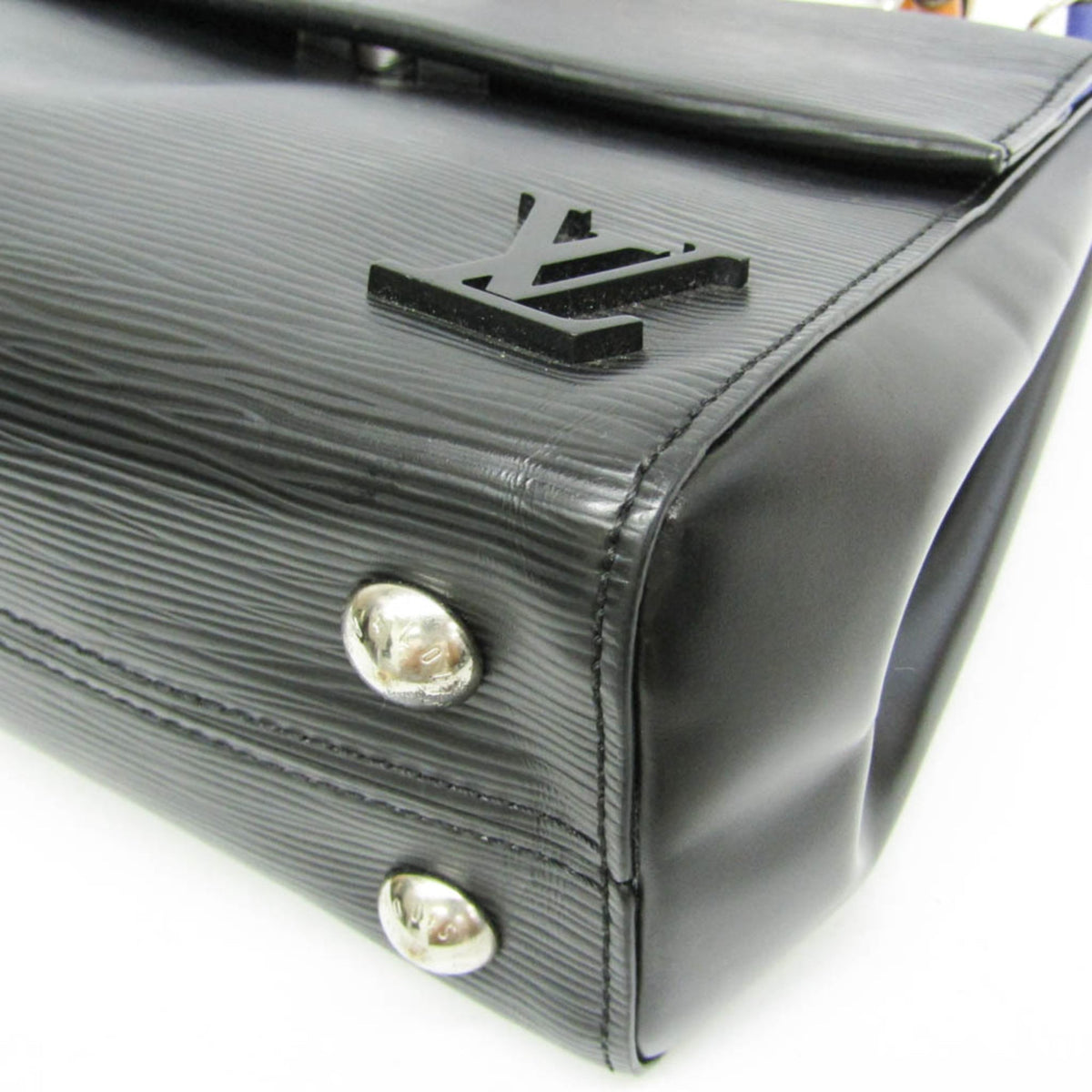 Louis Vuitton Cluny Top Handle Epi Leather Black Leather Handbag (Pre-Owned)