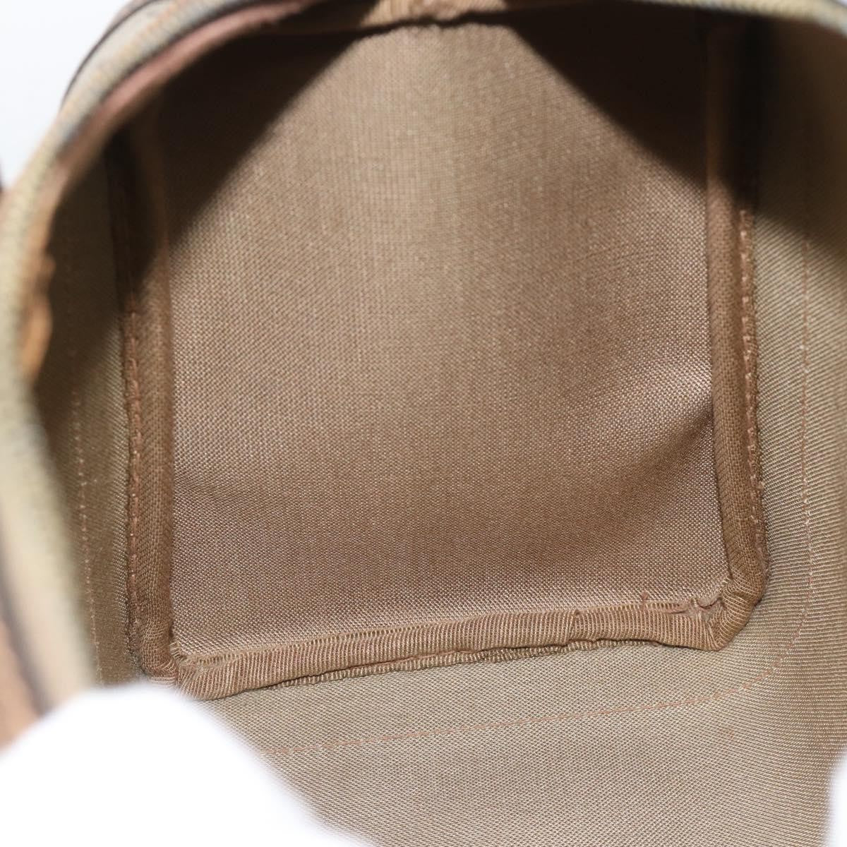 Gucci Vintage Web Boston Gg Coated Canvas Beige Canvas Handbag (Pre-Owned)