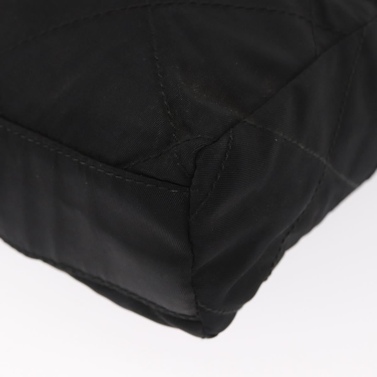 Prada Re-Edition 1995 Chain Tote Quilted Re-Nylon Black Nylon Shoulder Bag Bag (Pre-Owned)