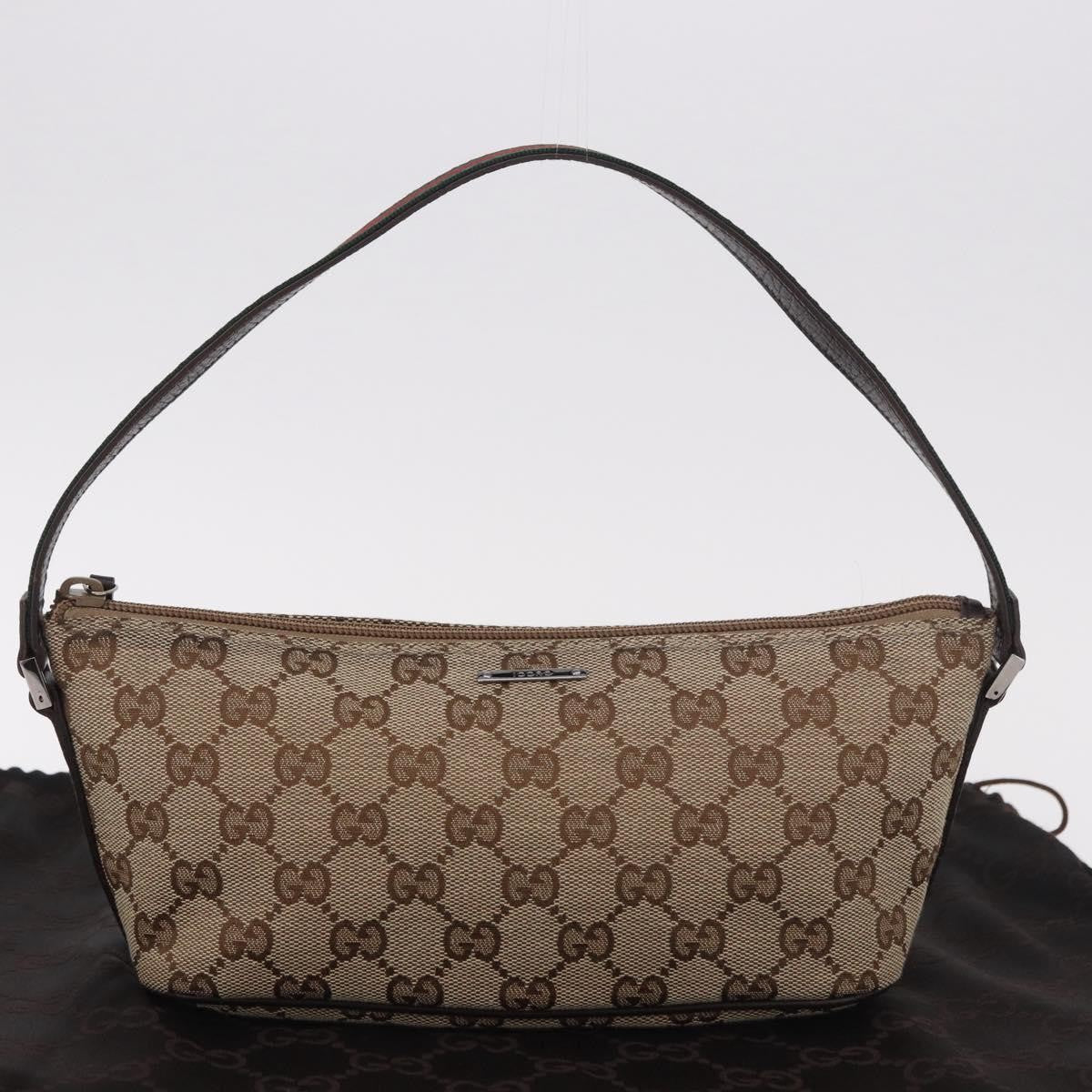 Gucci Gg Tiger Gg Canvas Beige Canvas Clutche & Pouche Bag (Pre-Owned)