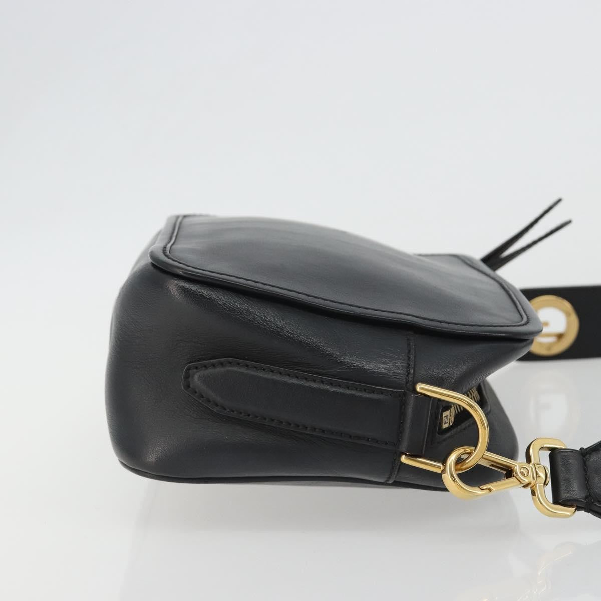 Fendi F Is Fendi Camera Leather Navy Leather Shoulder Bag Bag (Pre-Owned)