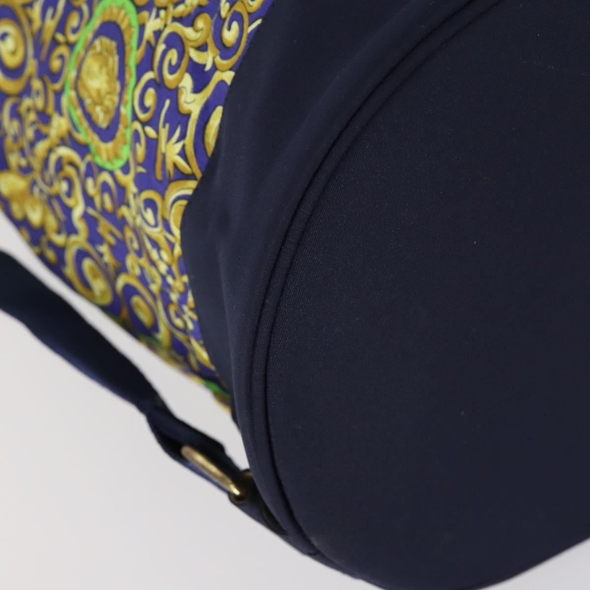 Versace Vintage Cotton Green Cotton Shoulder Bag Bag (Pre-Owned)