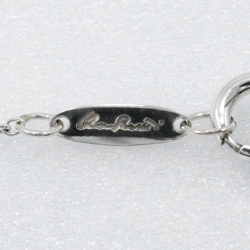 Tiffany & Co. Elsa Peretti Open Heart Pendant Sterling Silver With Diamond Silver Silver Necklace Jewelry (Pre-Owned)