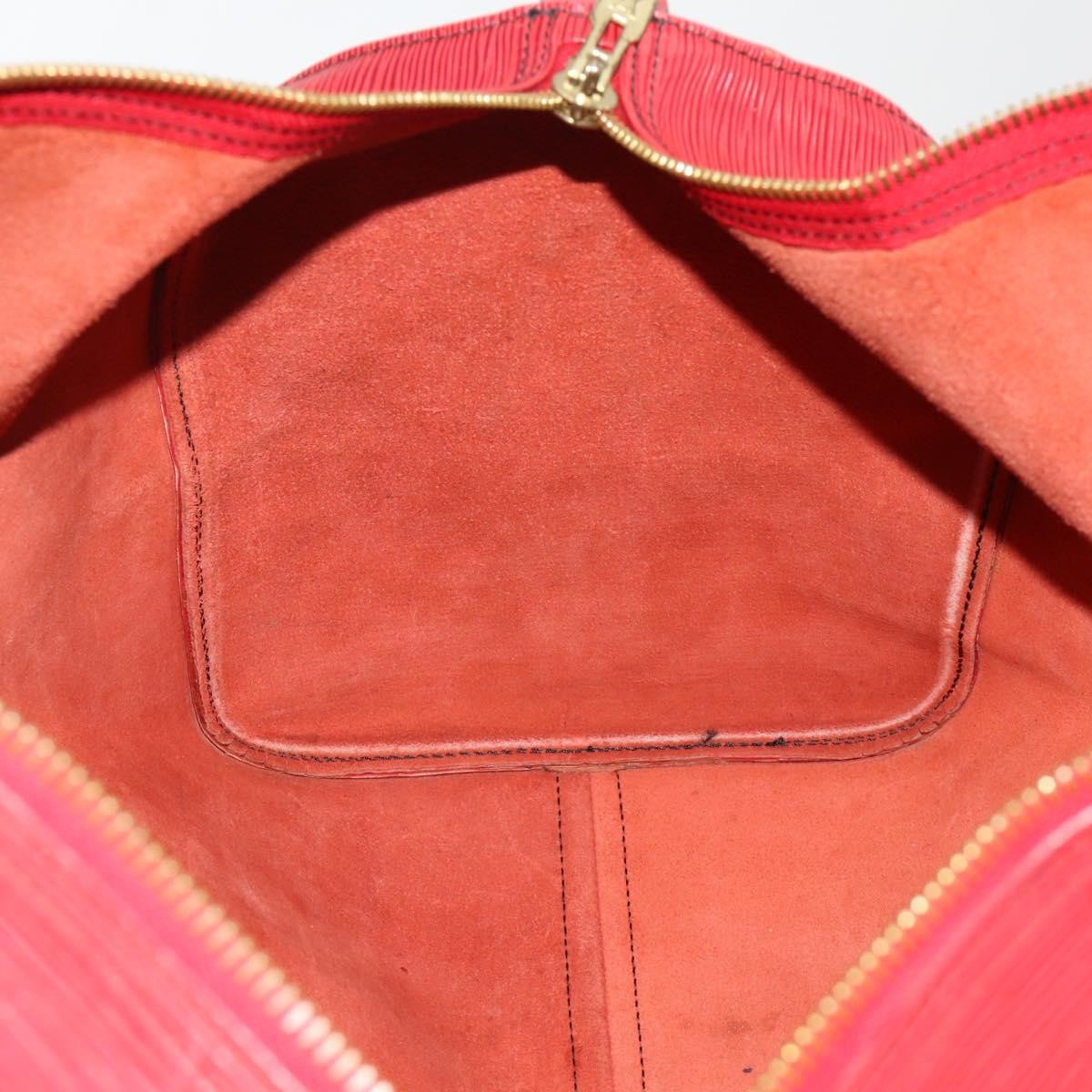 Louis Vuitton Keepall Epi Red Leather Travel Bag Bag (Pre-Owned)