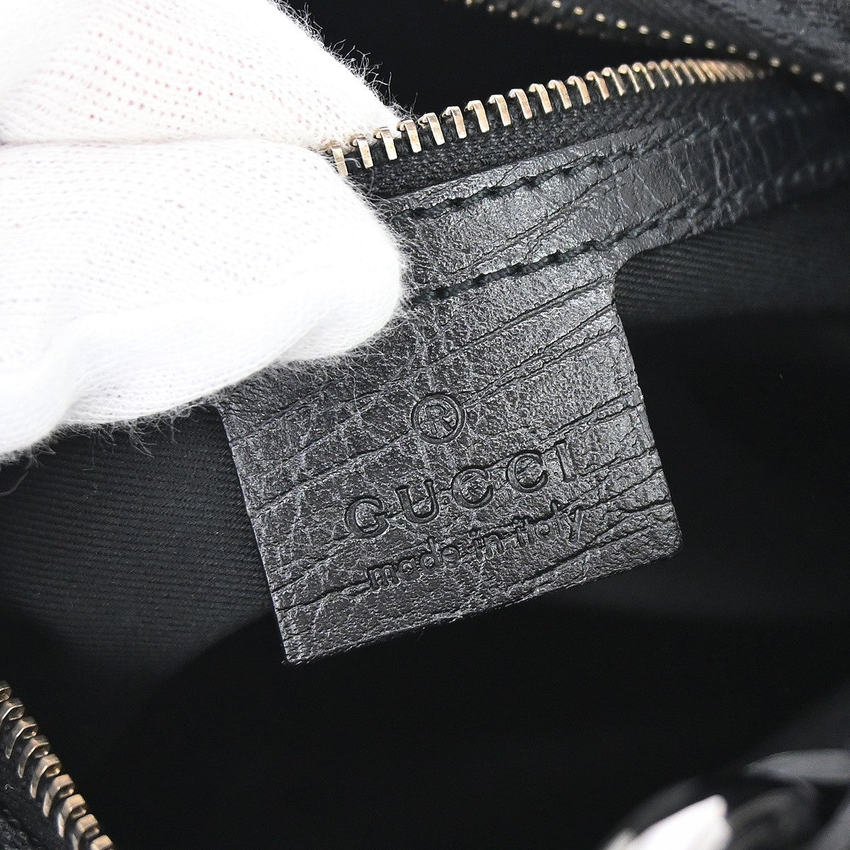 Gucci Horsebit Hobo Gg Canvas Black Canvas Handbag (Pre-Owned)