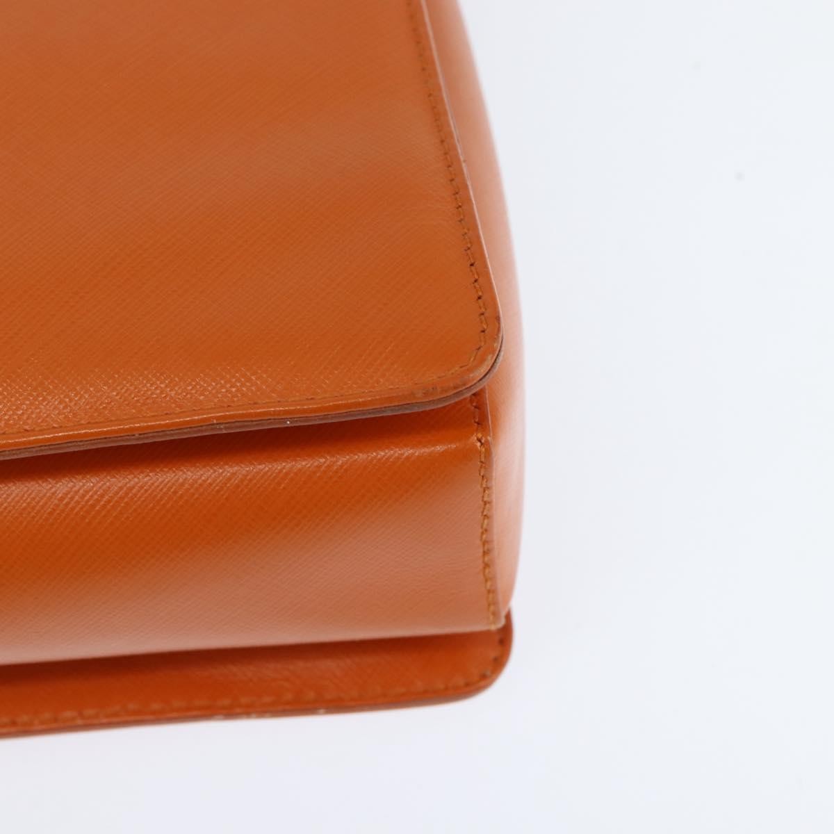 Salvatore Ferragamo Vala Tote Leather Orange Leather Tote Bag Bag (Pre-Owned)