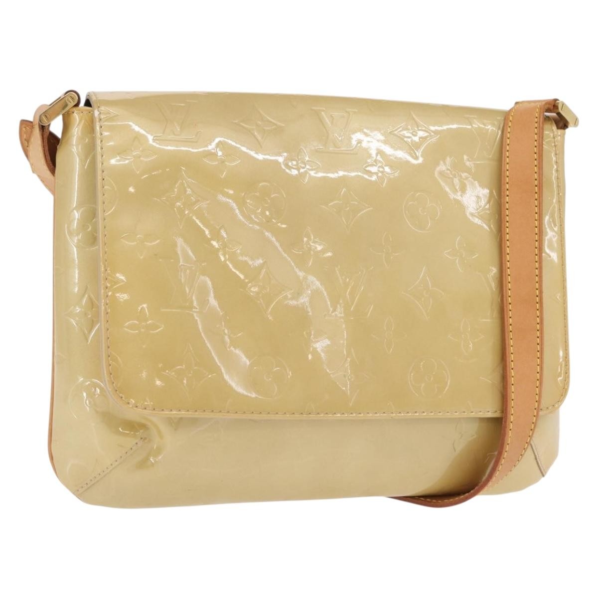 Louis Vuitton Thompson Street Monogram Vernis Beige Patent_Leather Shoulder Bag Bag (Pre-Owned)