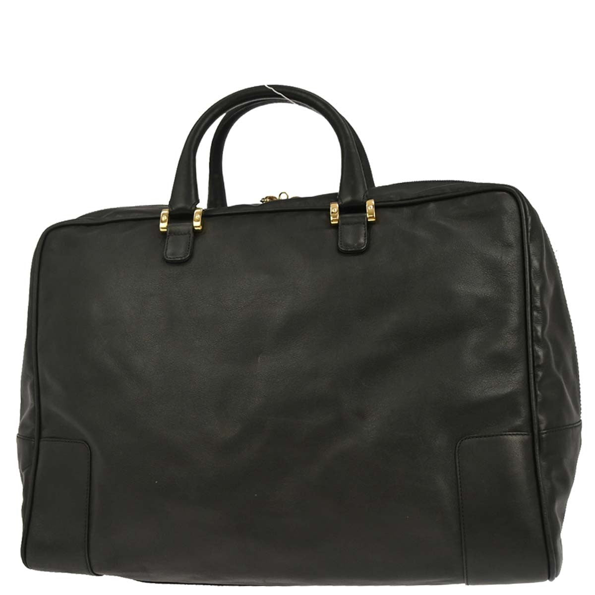 Loewe Amazona Leather Black Leather Travel Bag Bag (Pre-Owned)