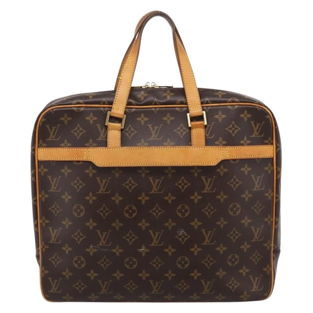 Louis Vuitton Porte-Documents Pegase Monogram Canvas Brown Canvas Handbag (Pre-Owned)