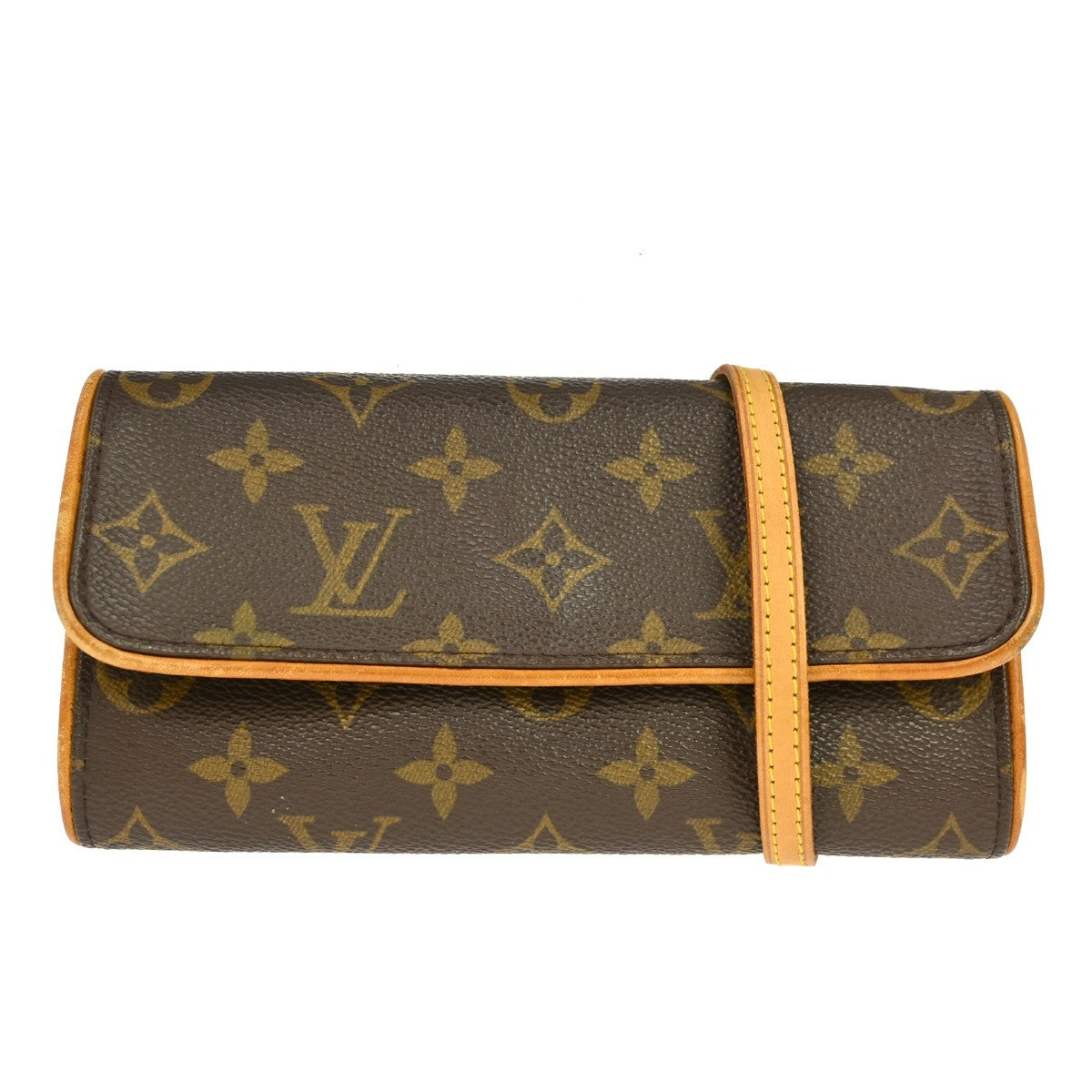 Louis Vuitton Twin Monogram Canvas Brown Canvas Clutche & Pouche Bag (Pre-Owned)