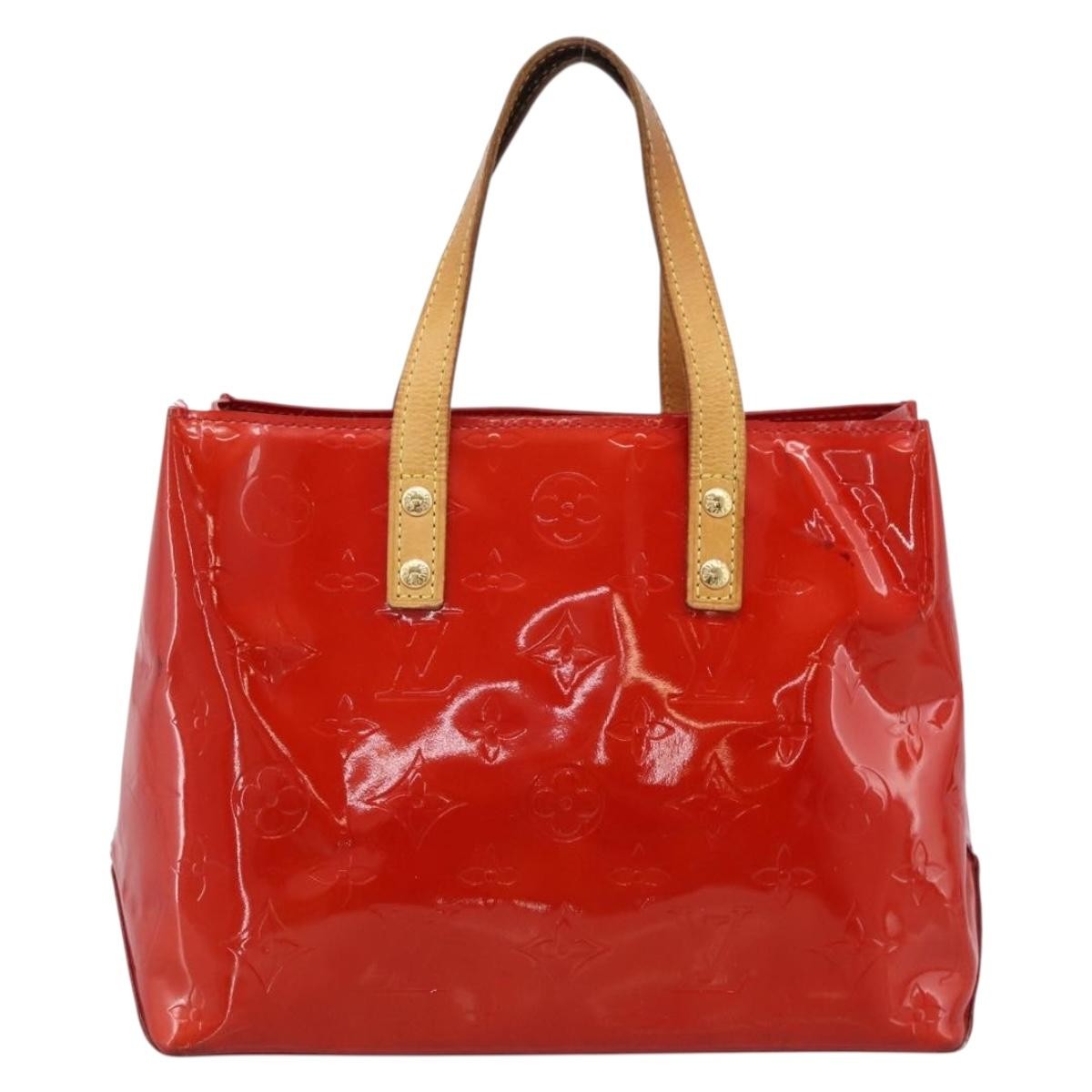 Louis Vuitton Reade Monogram Vernis Red Patent_Leather Handbag (Pre-Owned)