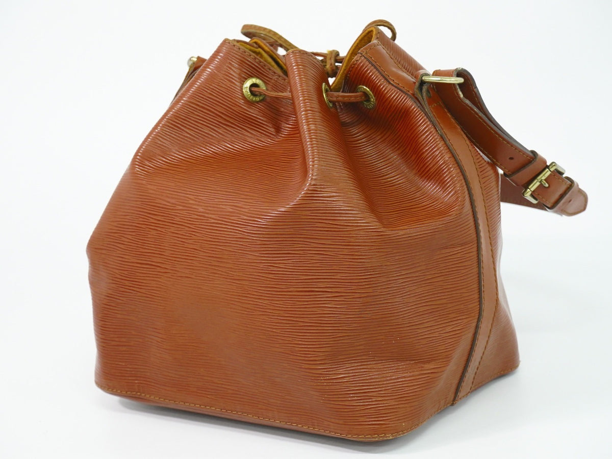 Louis Vuitton Petit Noe Epi Leather Brown Leather Shoulder Bag Bag (Pre-Owned)