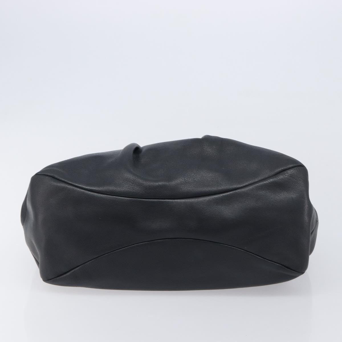 Salvatore Ferragamo Vala Tote Leather Black Leather Tote Bag Bag (Pre-Owned)