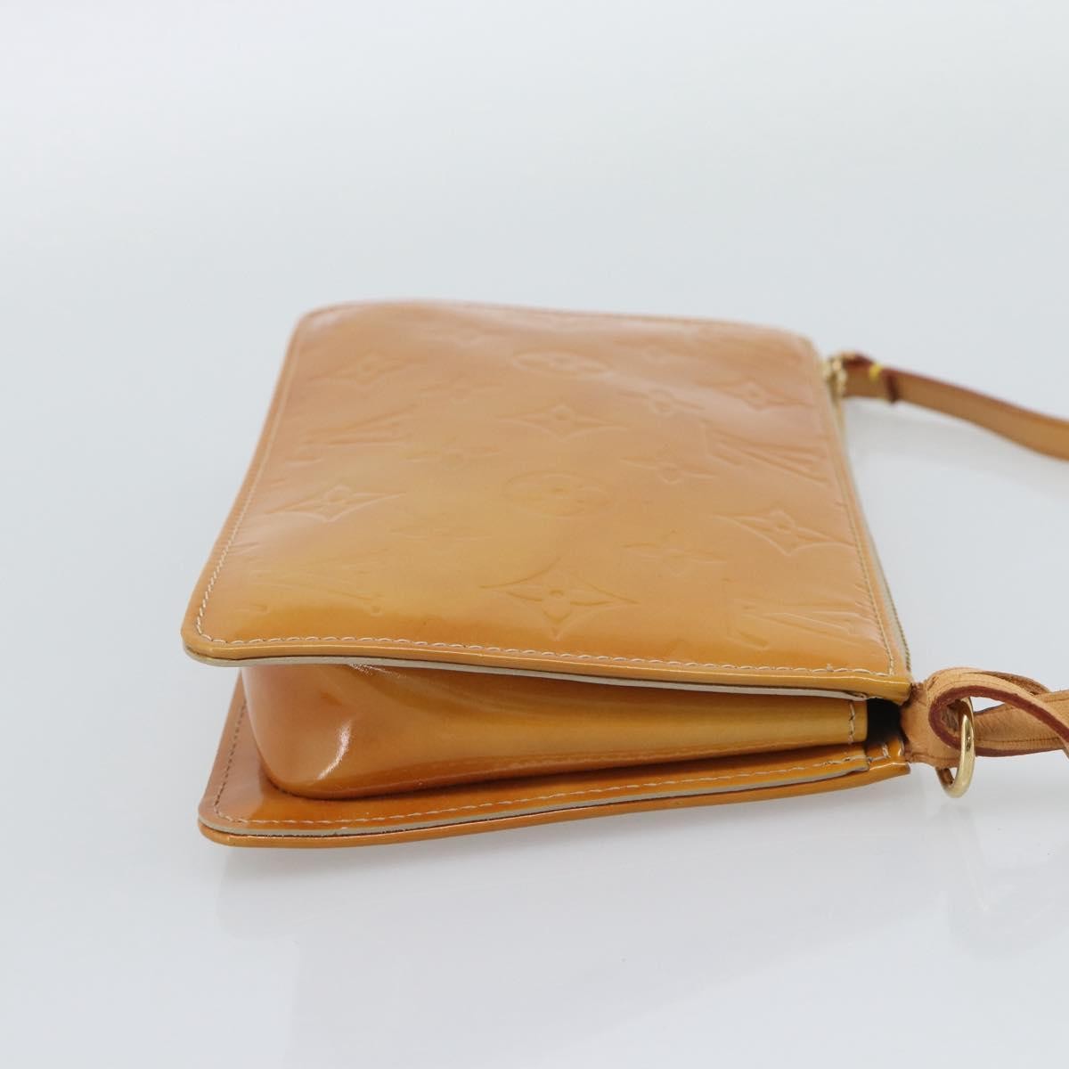 Louis Vuitton Lexington Pochette Patent Leather Beige Patent_Leather Clutche & Pouche Bag (Pre-Owned)